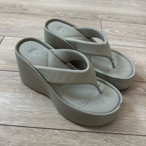 Zara Fabric Platform Sandals